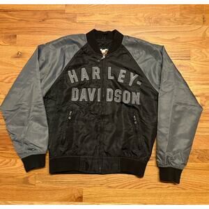 Vintage Harley Davidson Bomber 2003 100 Year Anniversary Jacket Size Small